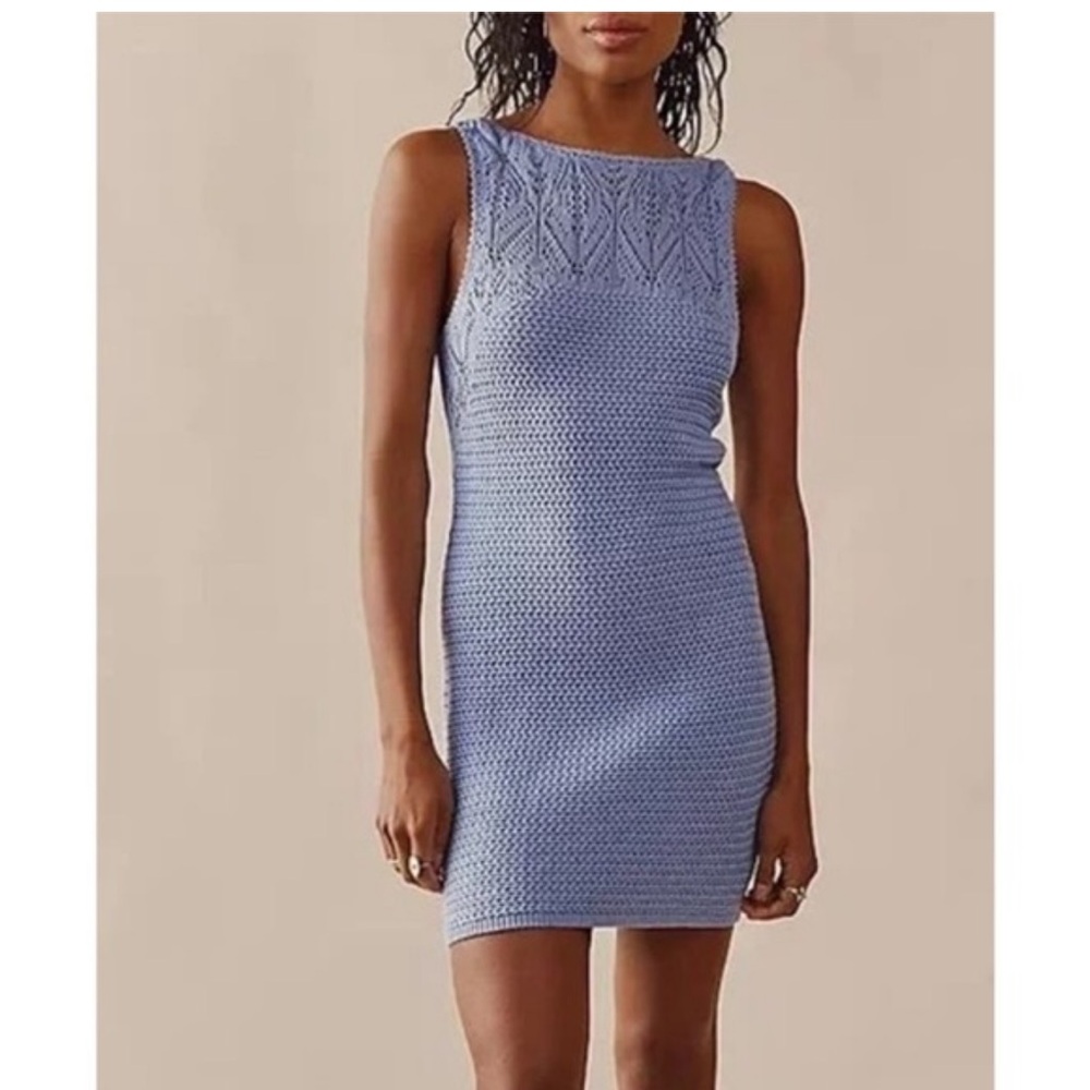 Free people beach crochet dress